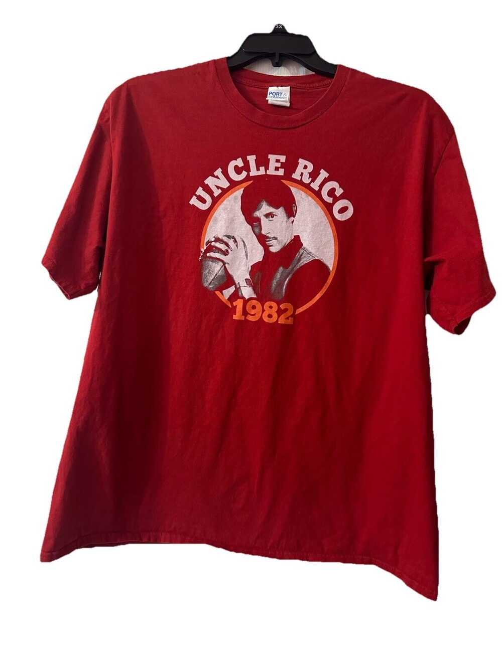 Uncle Rico 1982 Napoleon Dynamite T Shirt Mens 3XL Red Football Movie Tee
